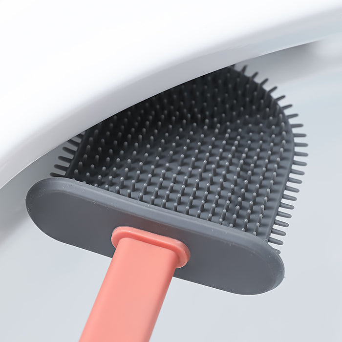 Wall-Mounted Silicone Toilet Brush Tool | Silicon Mop