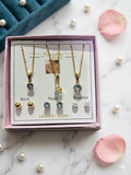 Elegant 3-in-1 Jewelry Gift Set - "Rich, Happy, Beautiful" Edition